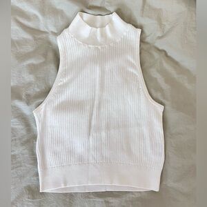 Uniqlo Mock-neck Ribbed Sleeveless Shirt XS